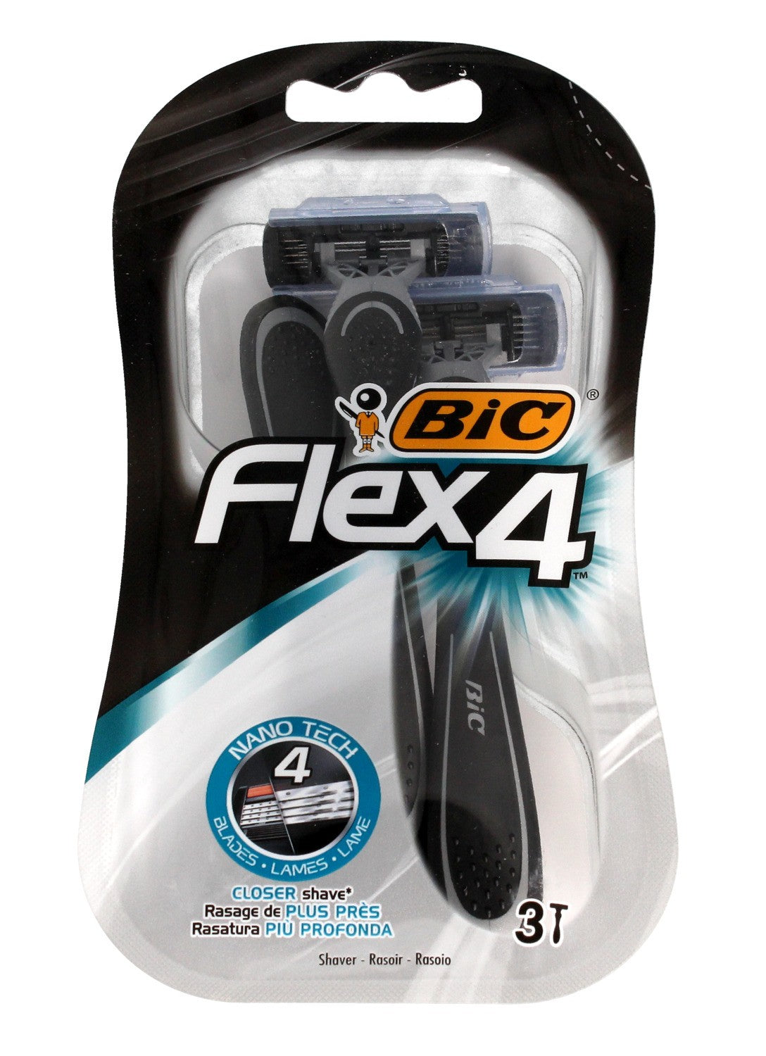 Bic Flex 4 Razor 1 pack - 3 pieces | Vaistine1.lt | WestPharmacy.eu