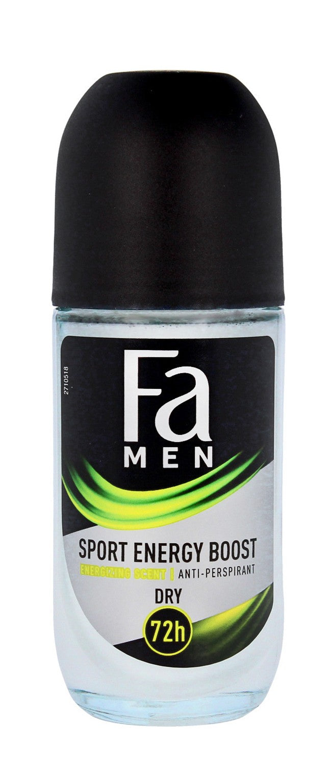 Fa Men Xtreme Sport Energy Boost 72H Roll-on deodorant 50ml | Vaistine1.lt | WestPharmacy.eu