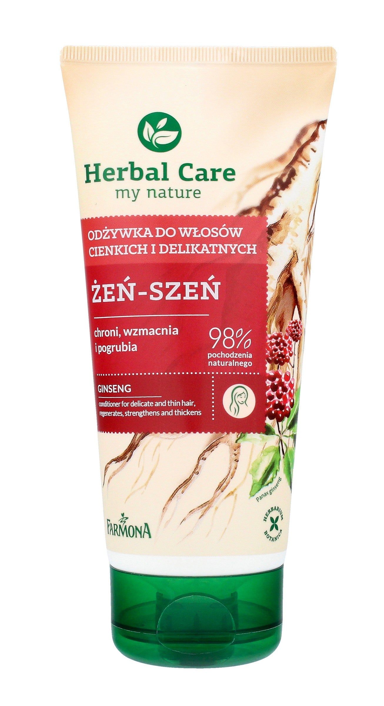 Farmona Herbal Care Hair Conditioner in a tube Ginseng for fine and delicate hair 200ml | Vaistine1.lt | WestPharmacy.eu