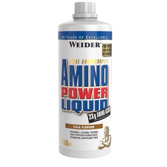 Amino Power Liquid, Cola - 1000 ml. - Weider