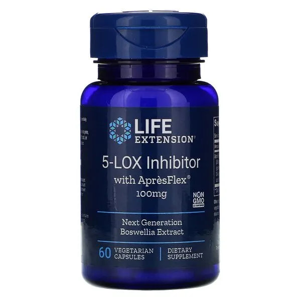 5-LOX Inhibitor with ApresFlex 100mg - 60 vcaps - Life Extension - Papildai