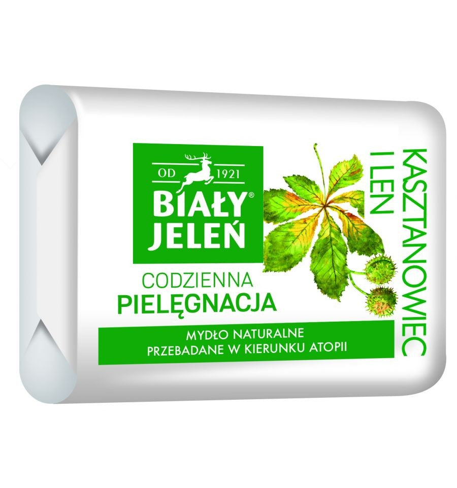 Biały Jeleń Daily Care Hypoallergenic soap Chestnut and Linen 100g | Vaistine1.lt | WestPharmacy.eu