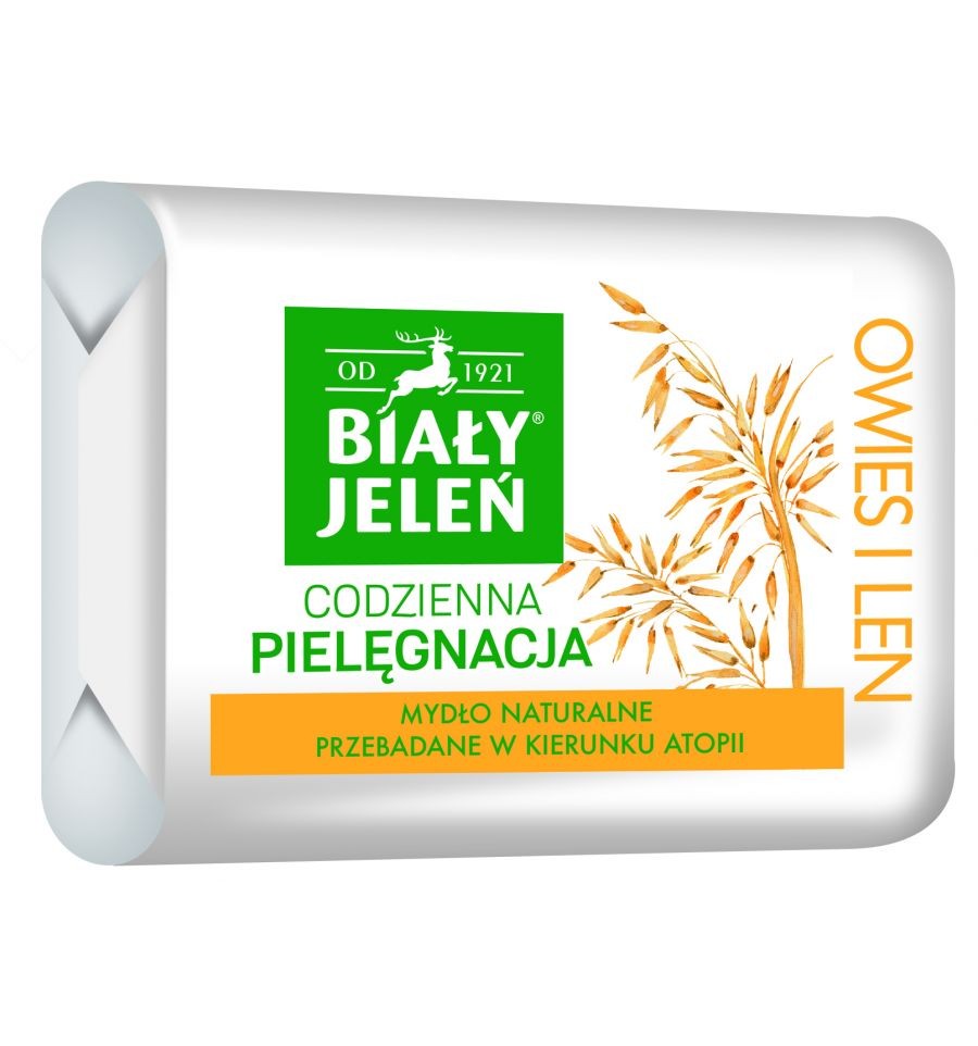Biały Jeleń Daily Care Hypoallergenic soap Oats and Linen 100g | Vaistine1.lt | WestPharmacy.eu