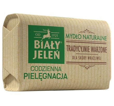 Biały Jeleń Daily Care Natural soap traditionally brewed in a bar, wrapper, 100g | Vaistine1.lt | WestPharmacy.eu