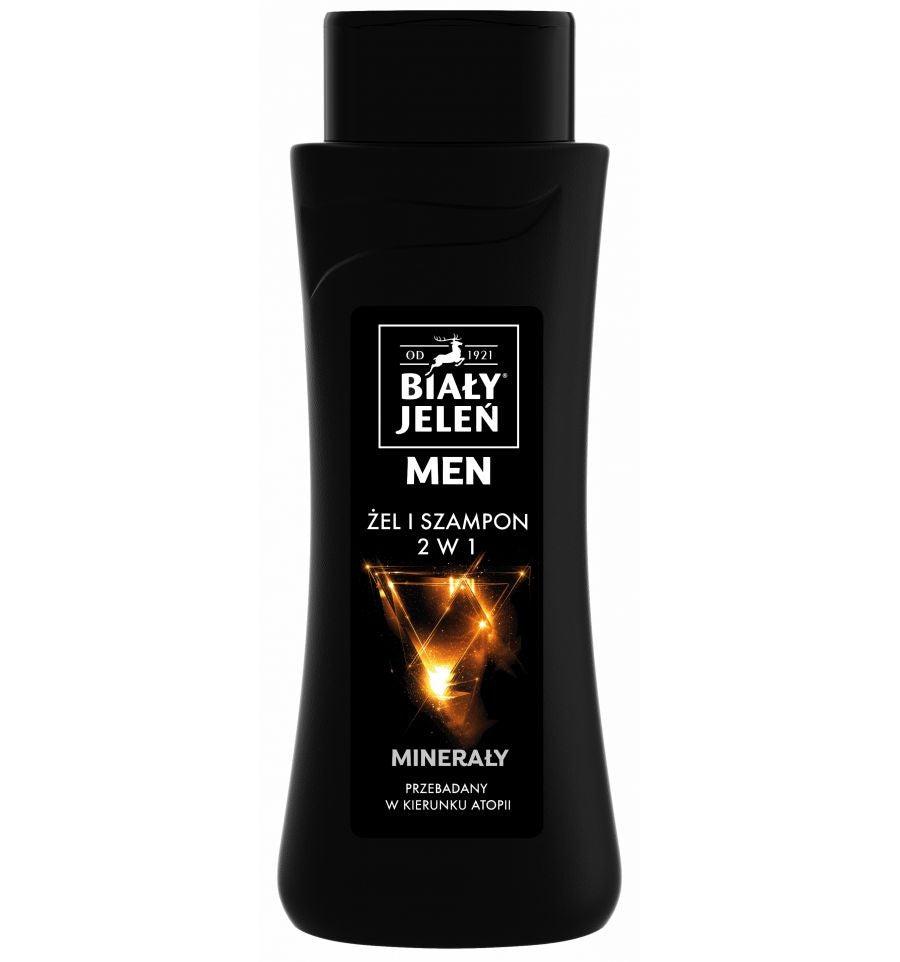 White Deer for Men Hypoallergenic 2in1 Shampoo Gel Minerals 300ml | Vaistine1.lt | WestPharmacy.eu