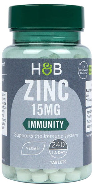 Zinc, 15mg - 240 tabs - Holland & Barrett