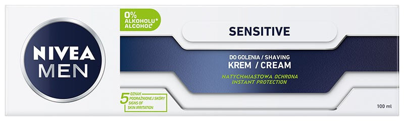 NIVEA FOR MEN Sensitive shaving cream 100ml | Vaistine1.lt | WestPharmacy.eu