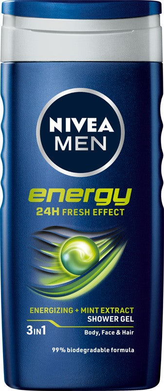 Nivea Men Energy Shower Gel 250 ml | Vaistine1.lt | WestPharmacy.eu