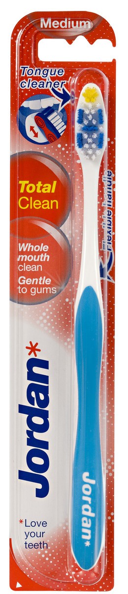 Jordan Total Clean Medium Toothbrush | Vaistine1.lt | WestPharmacy.eu