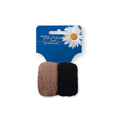 Top Choice Hair accessories Rubber bands beige-brown 2 pcs 66993 | Vaistine1.lt | WestPharmacy.eu