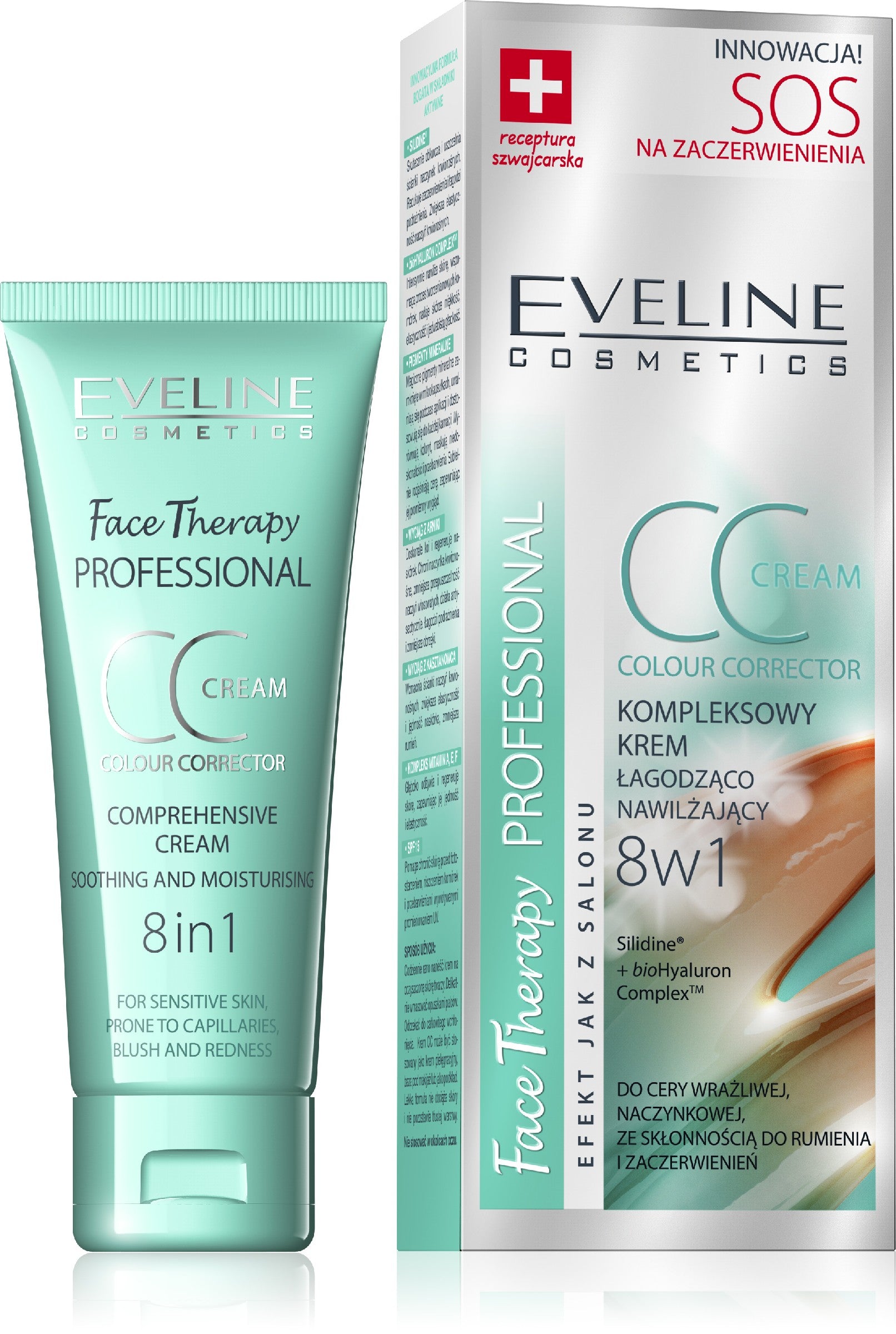 Eveline Face Therapy SOS CC Cream 8in1 for redness 30ml - Vaistine1.lt | WestPharmacy.eu