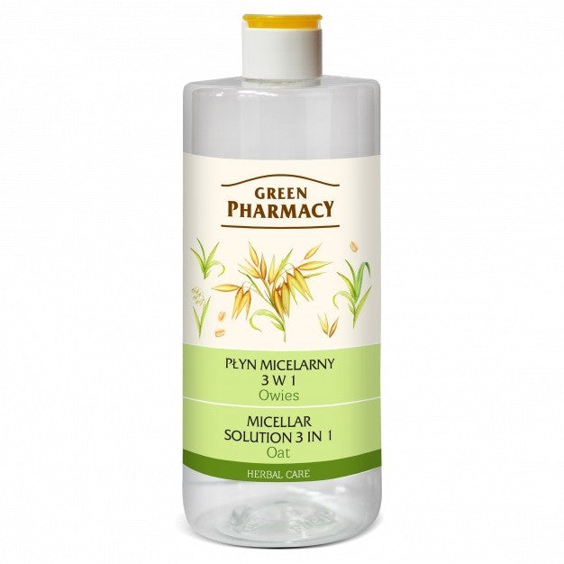 Green Pharmacy Micellar Liquid 3in1 with Oat Extract 500ml | Vaistine1.lt | WestPharmacy.eu