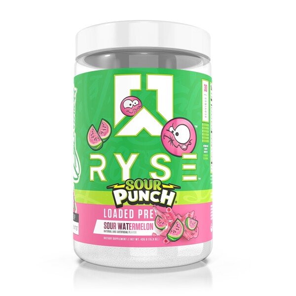 Loaded Pre, Sour Punch Sour Watermelon - 435g - RYSE
