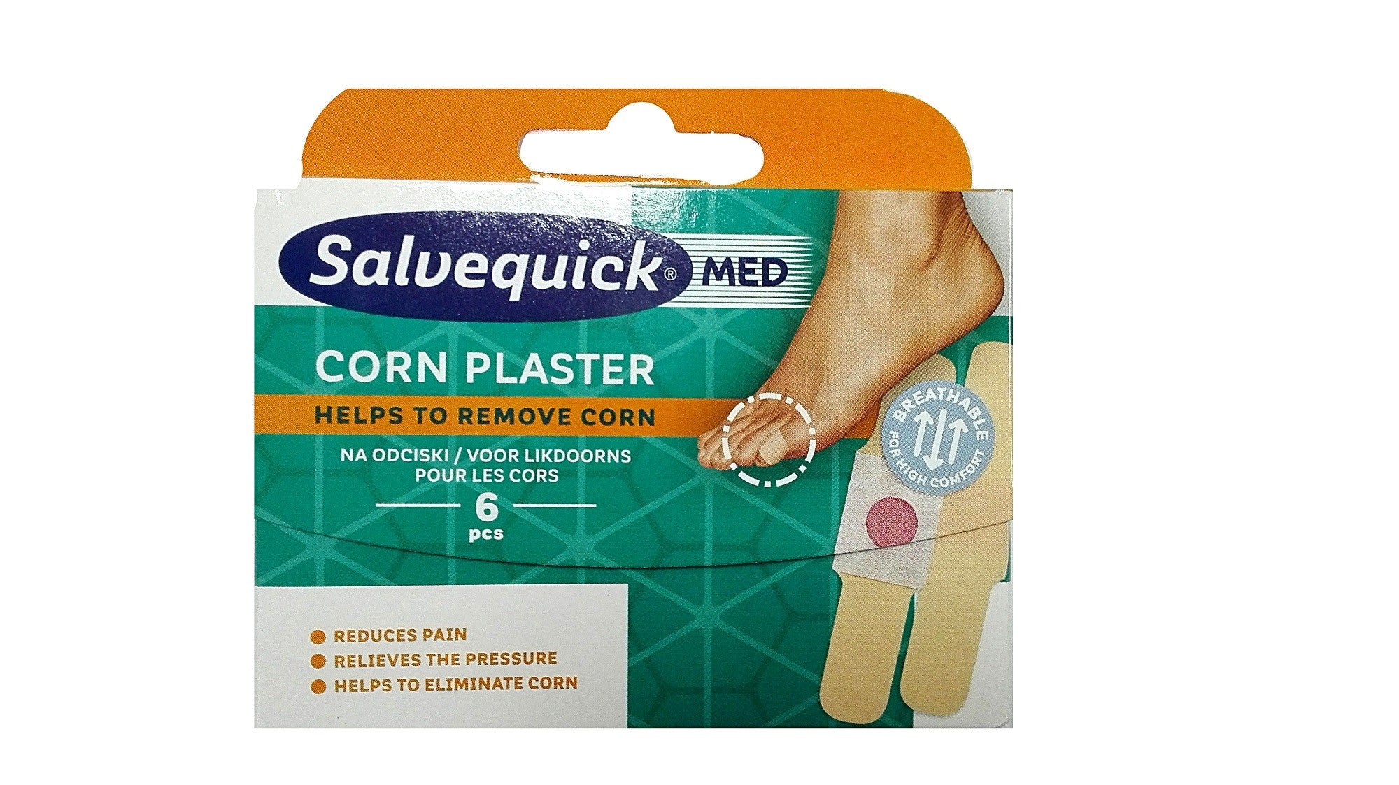 Salvequick Corn plasters 1 pack-6 pcs | Vaistine1.lt | WestPharmacy.eu