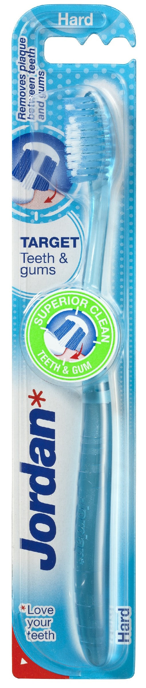 Jordan Toothbrush Target Teeth & Gums hard 1 piece | Vaistine1.lt | WestPharmacy.eu