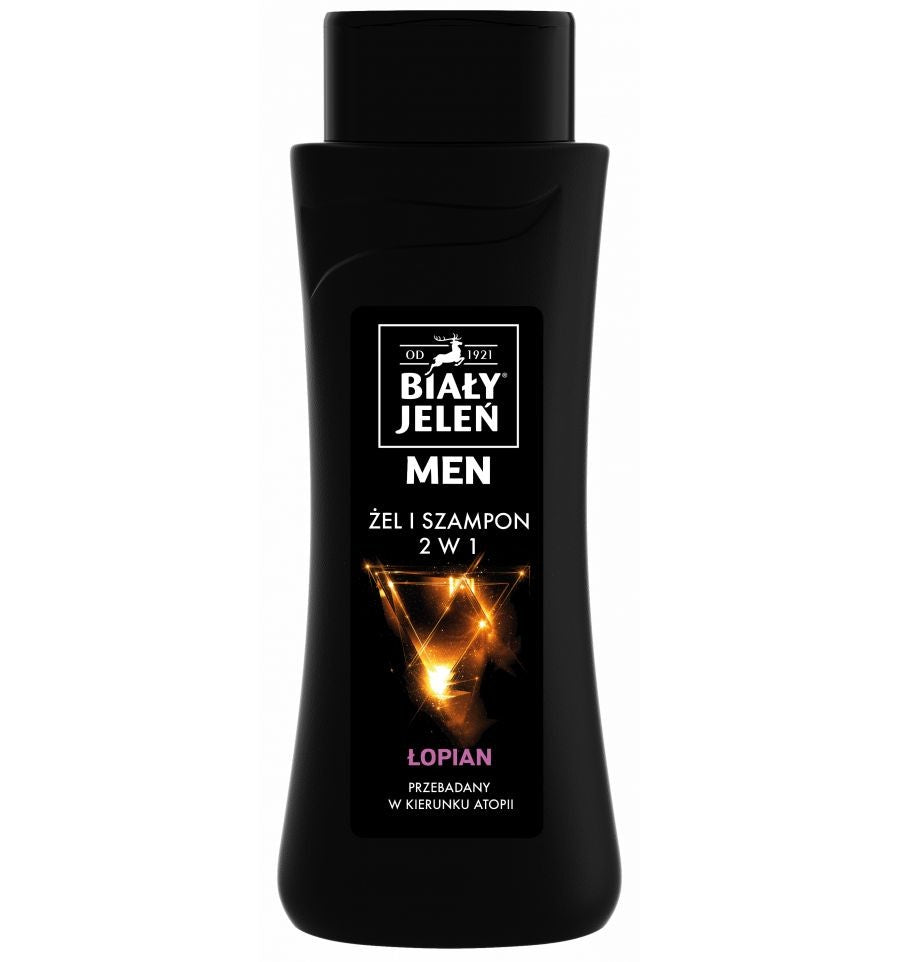 White Deer for Men Hypoallergenic 2in1 Shampoo Gel with Burdock 300ml | Vaistine1.lt | WestPharmacy.eu