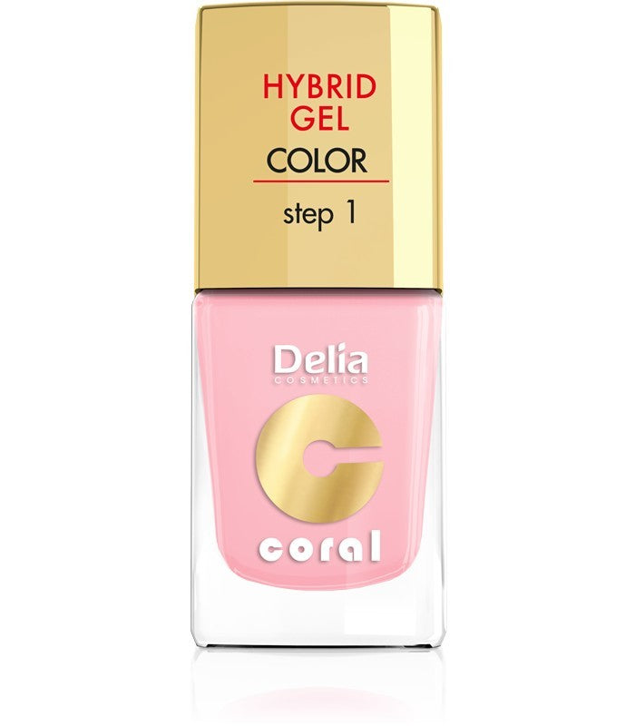 Delia Cosmetics Coral Hybrid Gel Nail Polish No. 04 Pastel Pink 11ml | Vaistine1.lt | WestPharmacy.eu