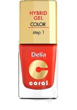 Delia Cosmetics Coral Hybrid Gel Nail Polish No. 14 Orange Red 11ml | Vaistine1.lt | WestPharmacy.eu