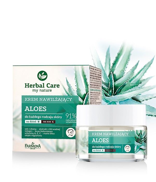 Farmona Herbal Care Moisturizing Cream with Aloe for Day and Night 50ml | Vaistine1.lt | WestPharmacy.eu