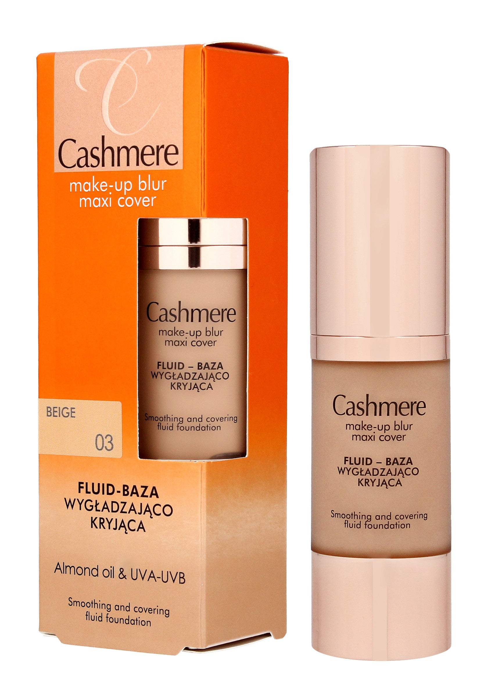 Dax Cosmetics Cashmere Fluid - smoothing and concealing base no. 03 Beige 30ml | Vaistine1.lt | WestPharmacy.eu