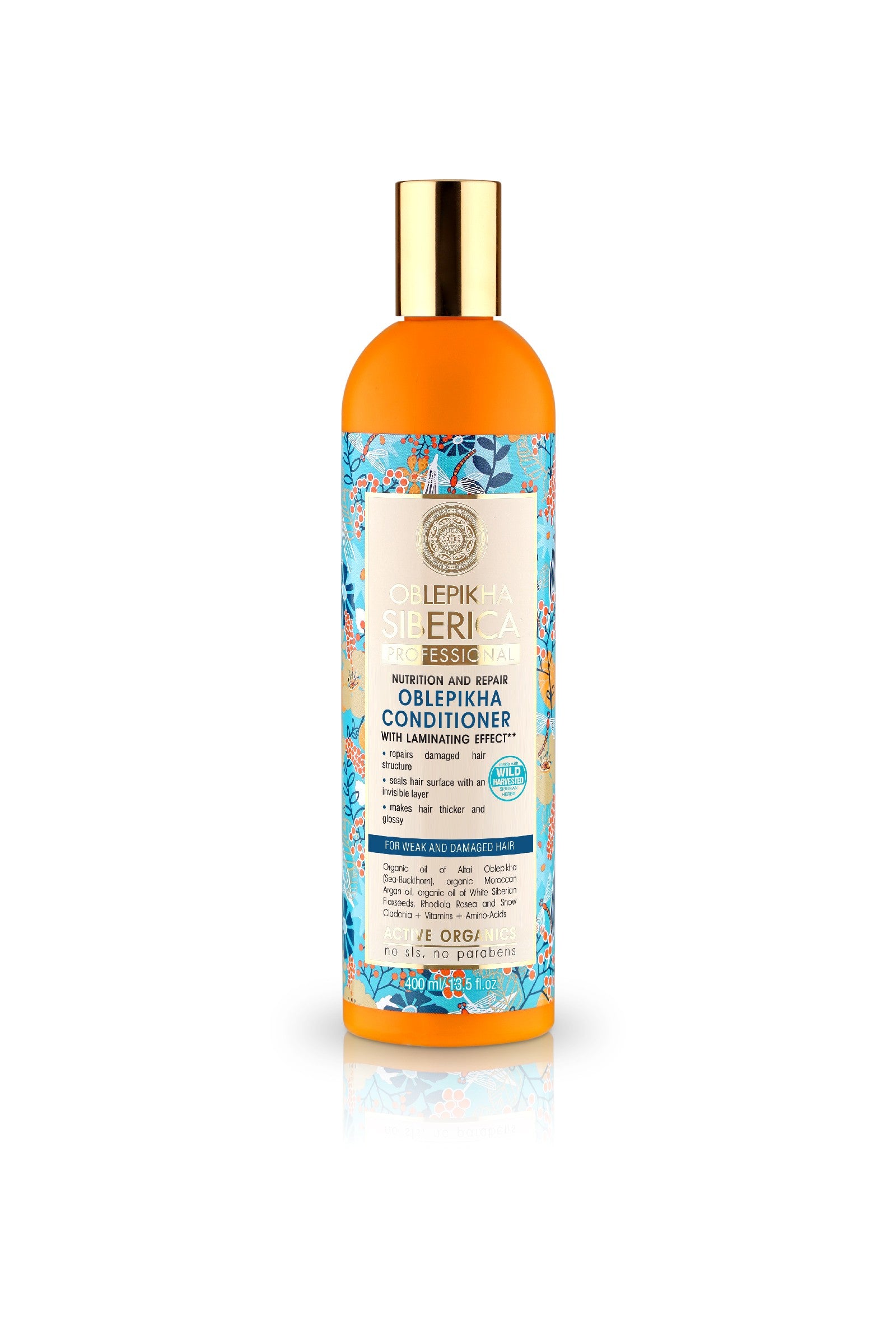Siberica Oblepikha Professional Conditioner with a laminating effect - weak and damaged hair 400ml | Vaistine1.lt | WestPharmacy.eu