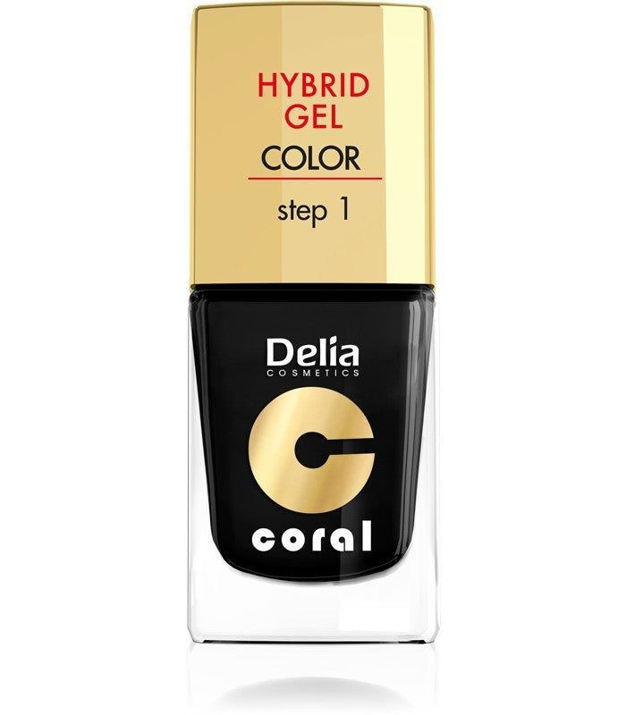 Delia Cosmetics Coral Hybrid Gel Nail Polish No. 26 Black 11ml | Vaistine1.lt | WestPharmacy.eu