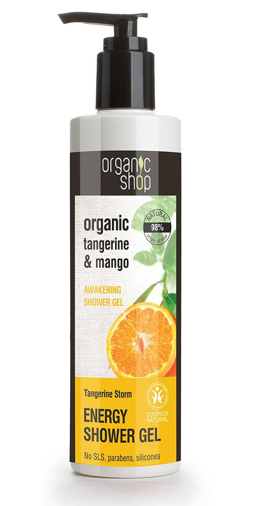 Organic Shop Energizing Shower Gel Tangerine Storm | Vaistine1.lt | WestPharmacy.eu