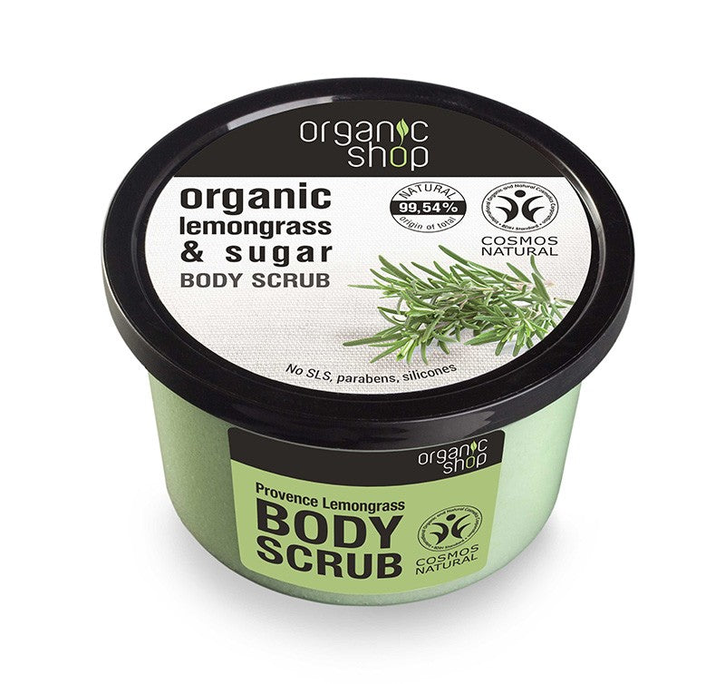 Organic Shop Body scrub Lemongrass and sugar 250 ml | Vaistine1.lt | WestPharmacy.eu