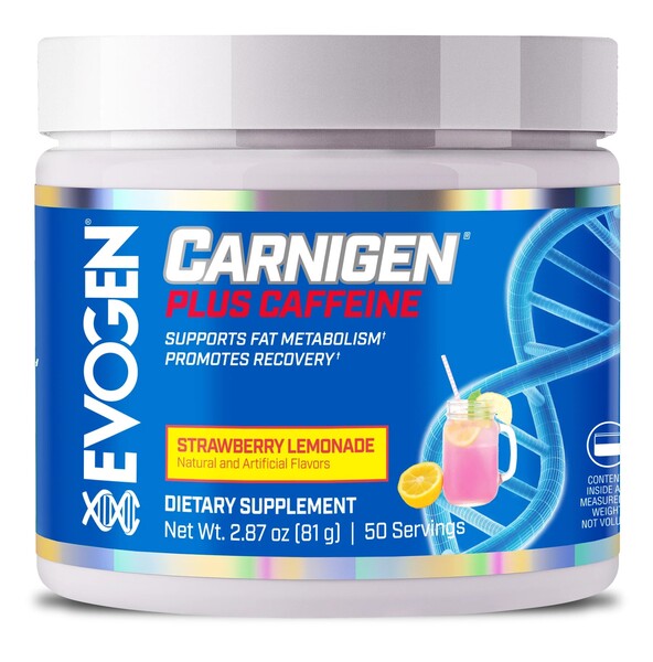 Carnigen Plus Caffeine, Strawberry Lemonade - 81g - Evogen