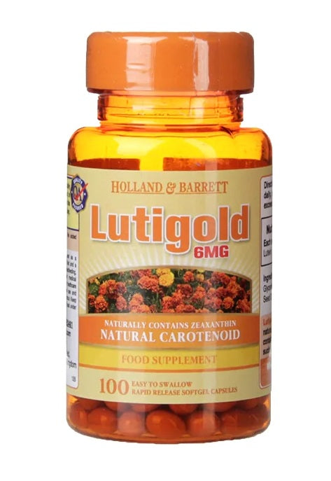 Lutigold Lutein, 6mg - 100 caps - Holland & Barrett | Vaistine1.lt | WestPharmacy.eu