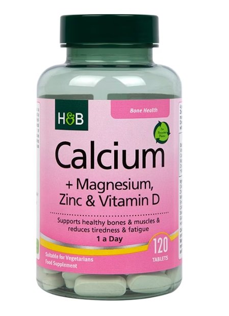 Calcium + Magnesium, Zinc & Vitamin D - 120 tabs - Holland & Barrett | Vaistine1.lt | WestPharmacy.eu