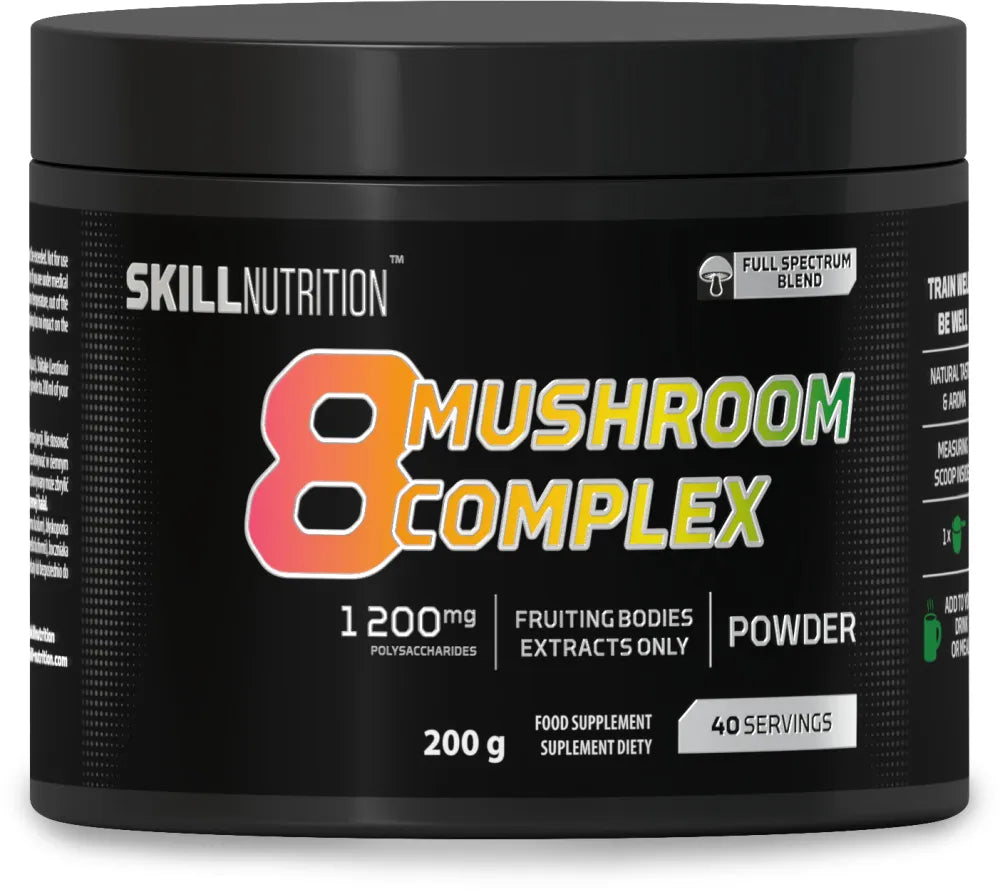 8 Mushroom Complex - 200g - Skill Nutrition - Sporto papildai