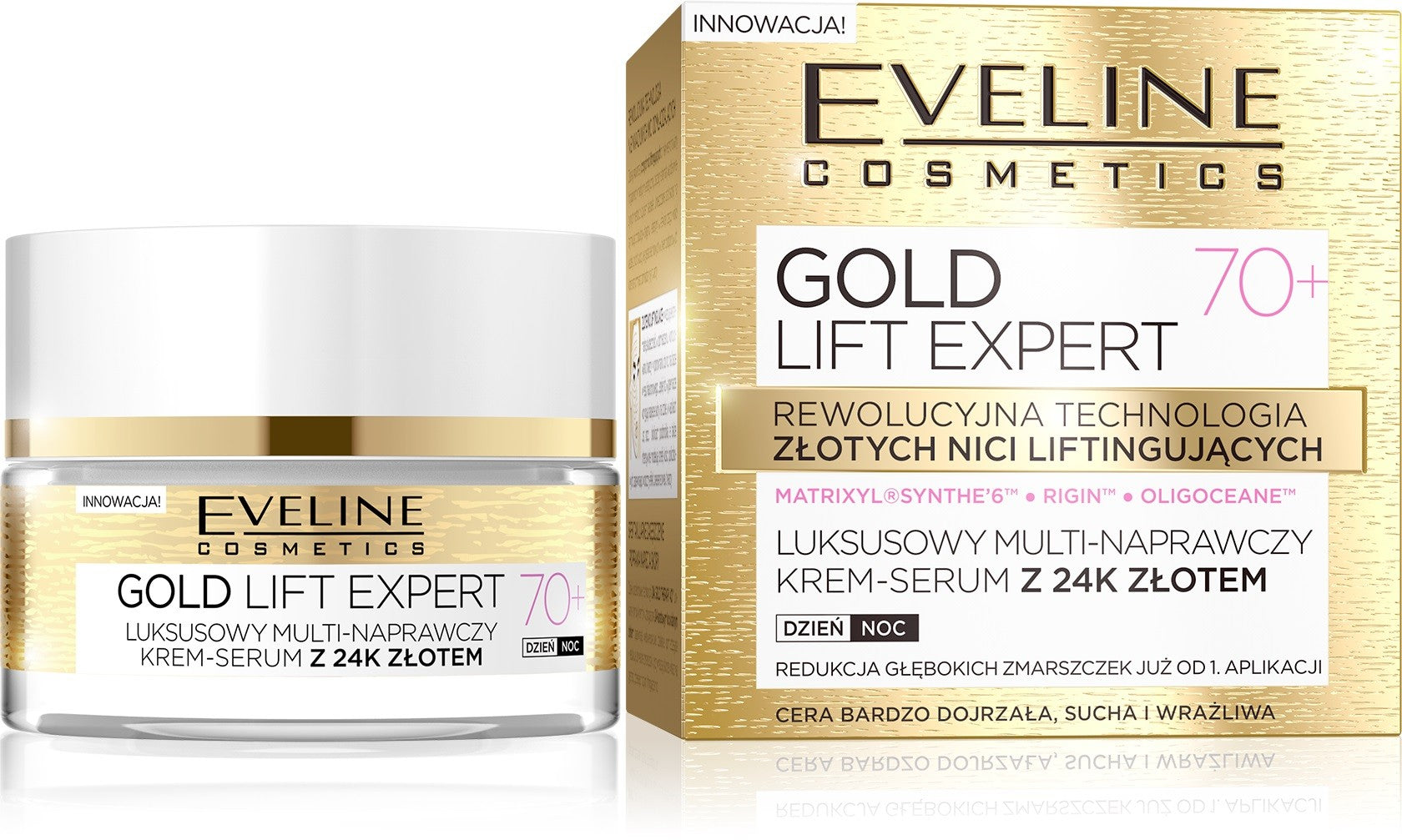 Eveline Gold Lift Expert 70+ Multi-repair cream-serum for day and night 50ml | Vaistine1.lt | WestPharmacy.eu