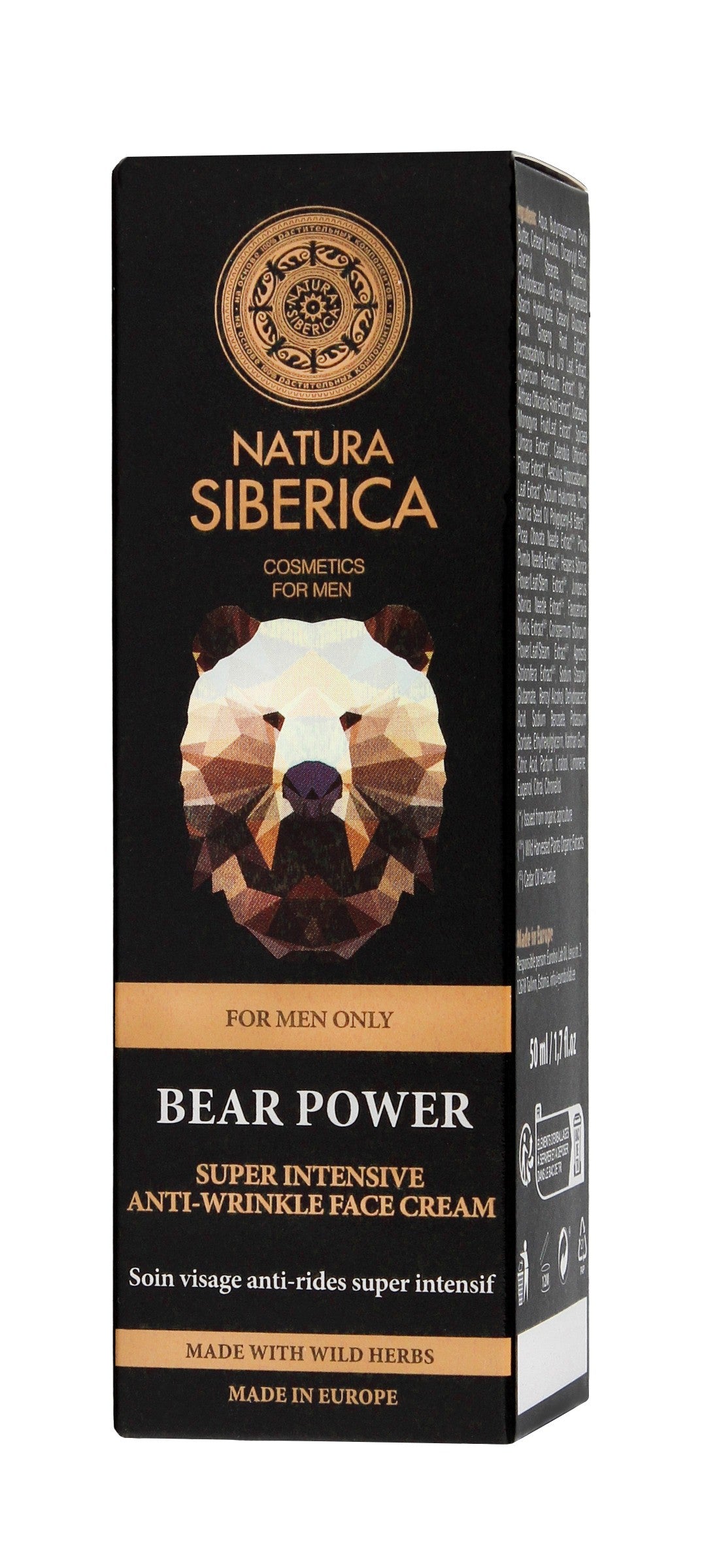 Natura Siberica Men Bear Power Face Cream Anti-Wrinkle 50ml | Vaistine1.lt | WestPharmacy.eu