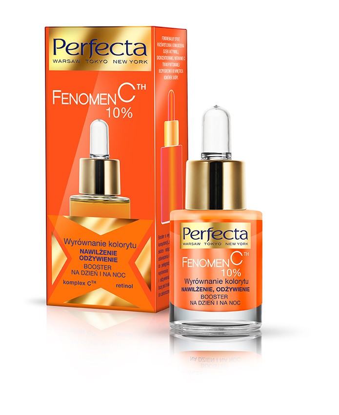 Perfecta Phenomen C 10% Booster Color balancing, hydration, nourishment for day and night 15ml | Vaistine1.lt | WestPharmacy.eu