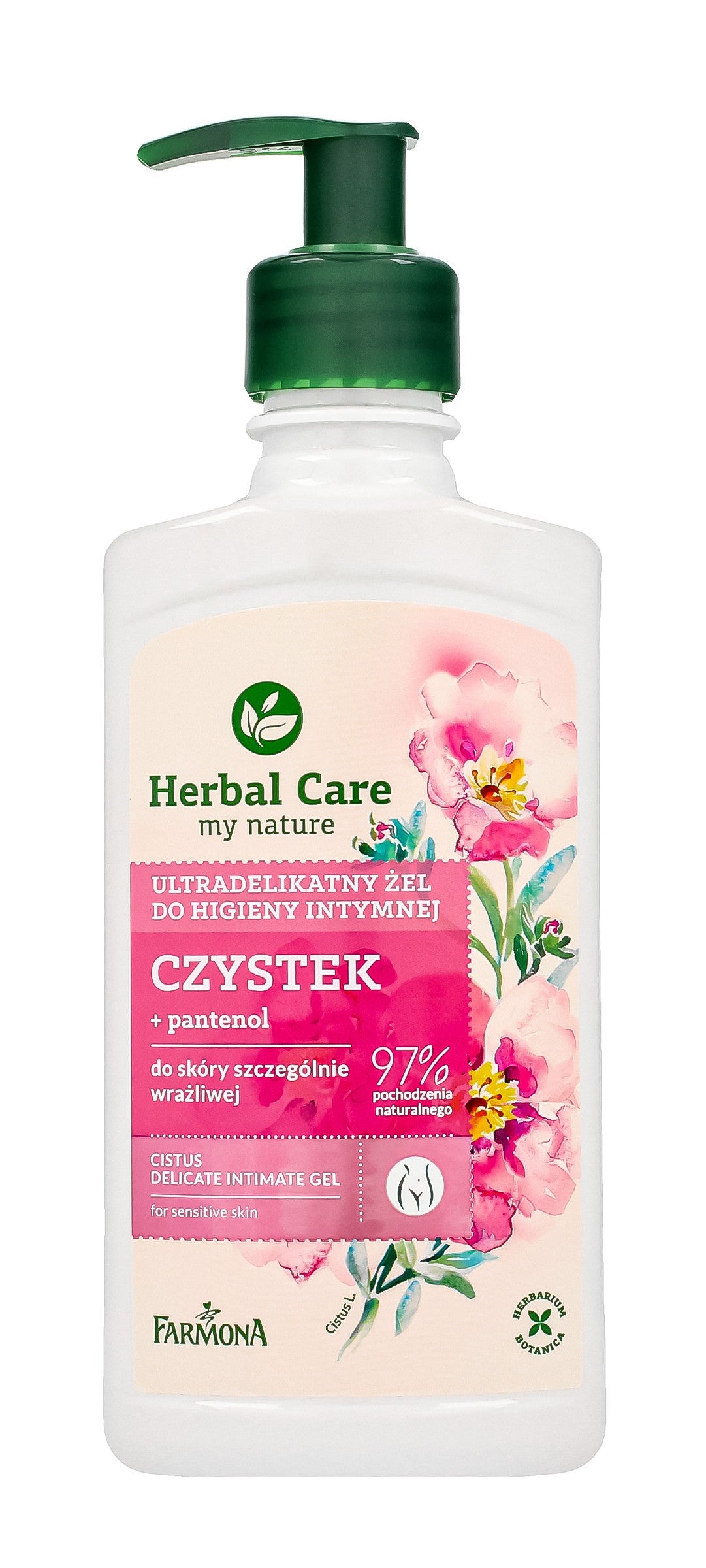 Farmona Herbal Care Ultra-Delicate Intimate Hygiene Gel Cistus 330ml | Vaistine1.lt | WestPharmacy.eu