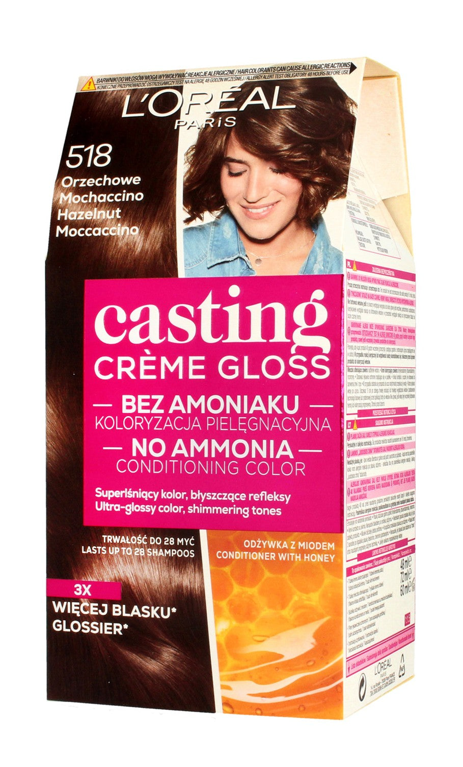 Casting Creme Gloss Coloring Cream No. 518 Hazelnut Mochaccino 1pc. | Vaistine1.lt | WestPharmacy.eu