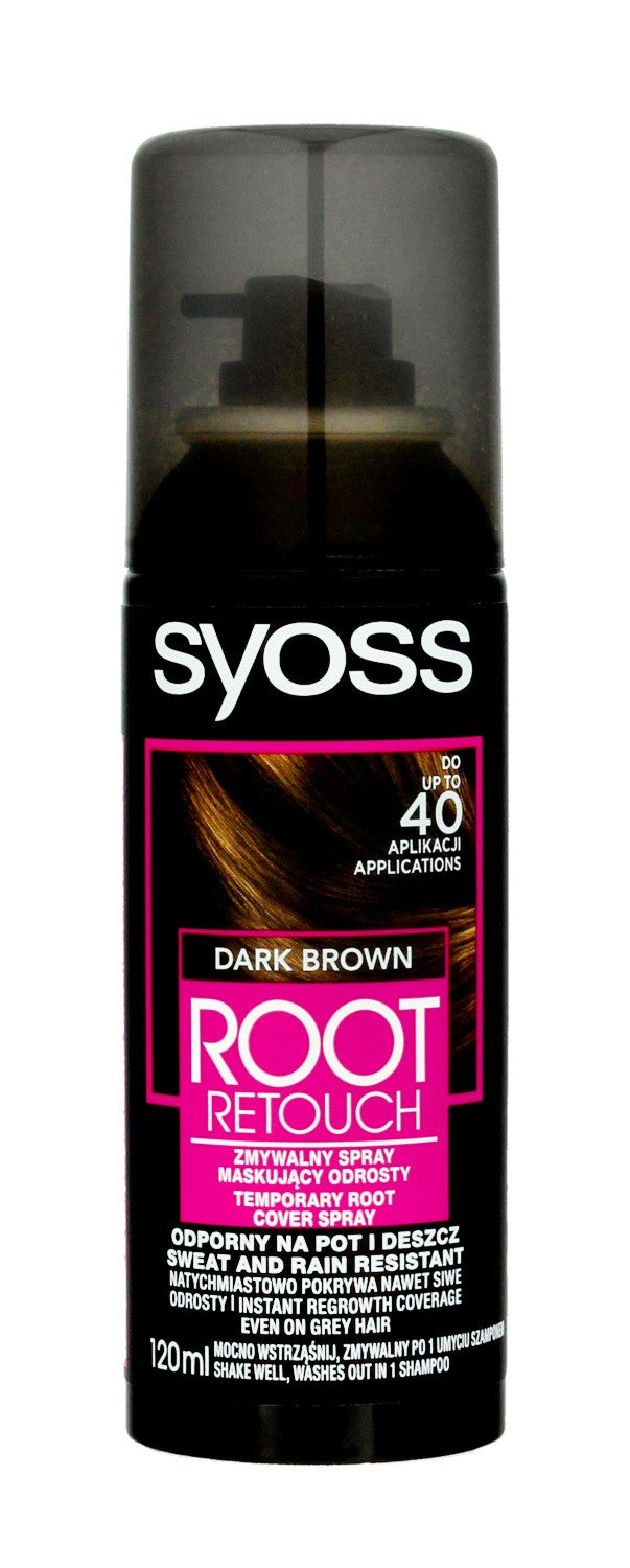 Syoss Root Retoucher Concealing Spray for Roots - Dark Brown 120ml | Vaistine1.lt | WestPharmacy.eu