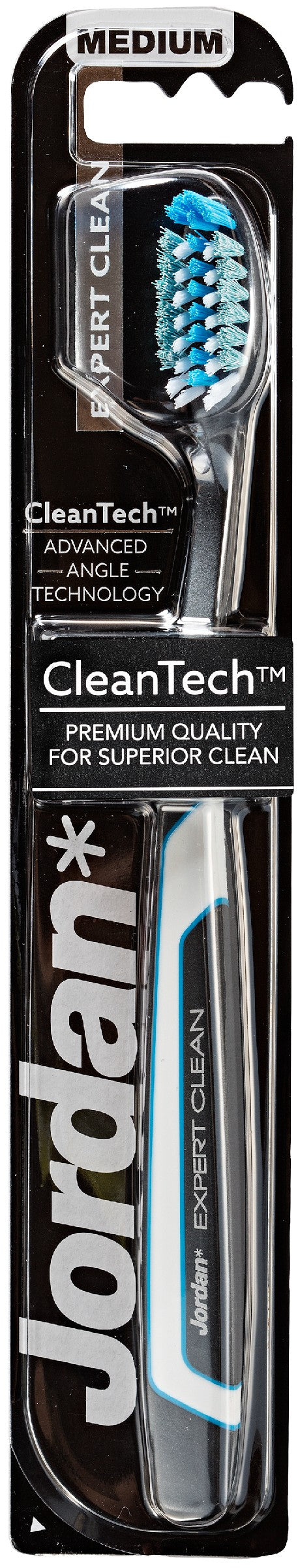 Jordan Expert Clean medium toothbrush - mix of colors 1 piece | Vaistine1.lt | WestPharmacy.eu