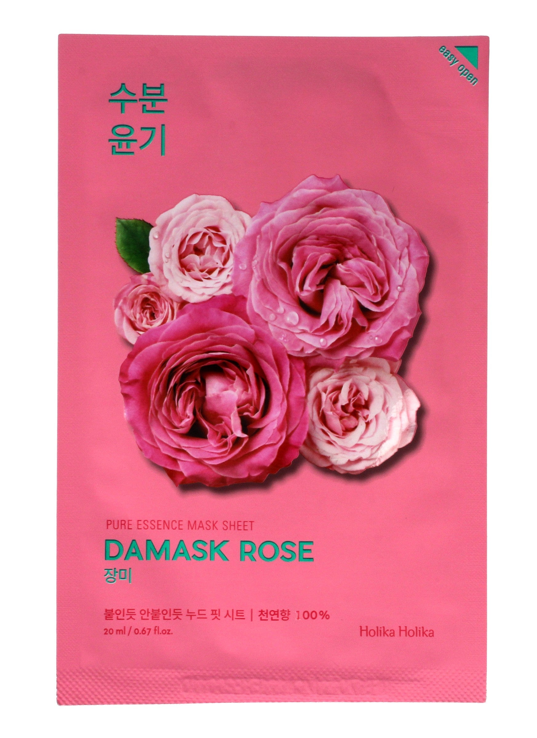 Holika Holika Pure Essence Mask Sheet-Damask Rose 1 pc | Vaistine1.lt | WestPharmacy.eu