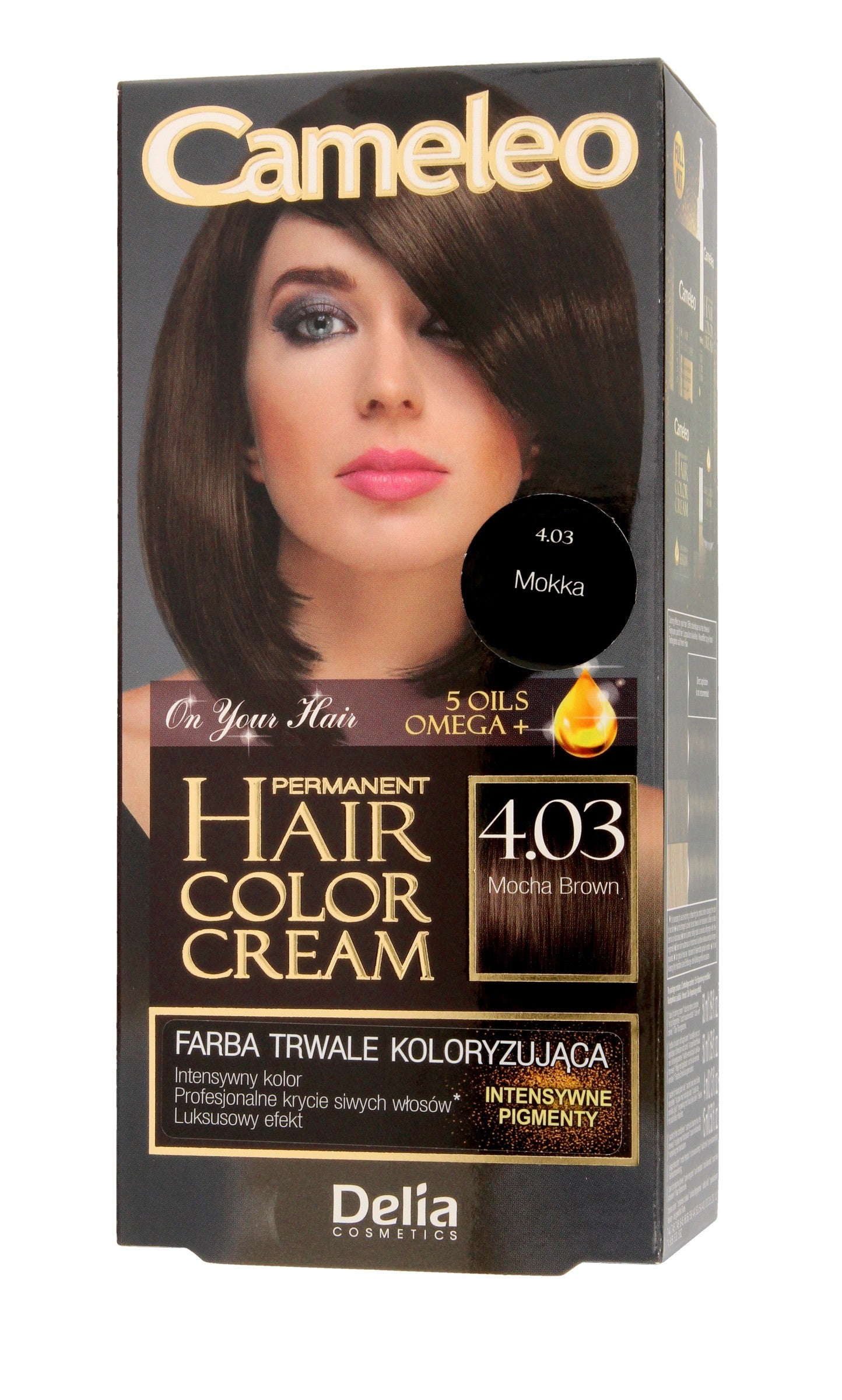Delia Cosmetics Cameleo HCC Permanent Hair Color Omega+ No. 4.03 Mocha Brown 1op. | Vaistine1.lt | WestPharmacy.eu