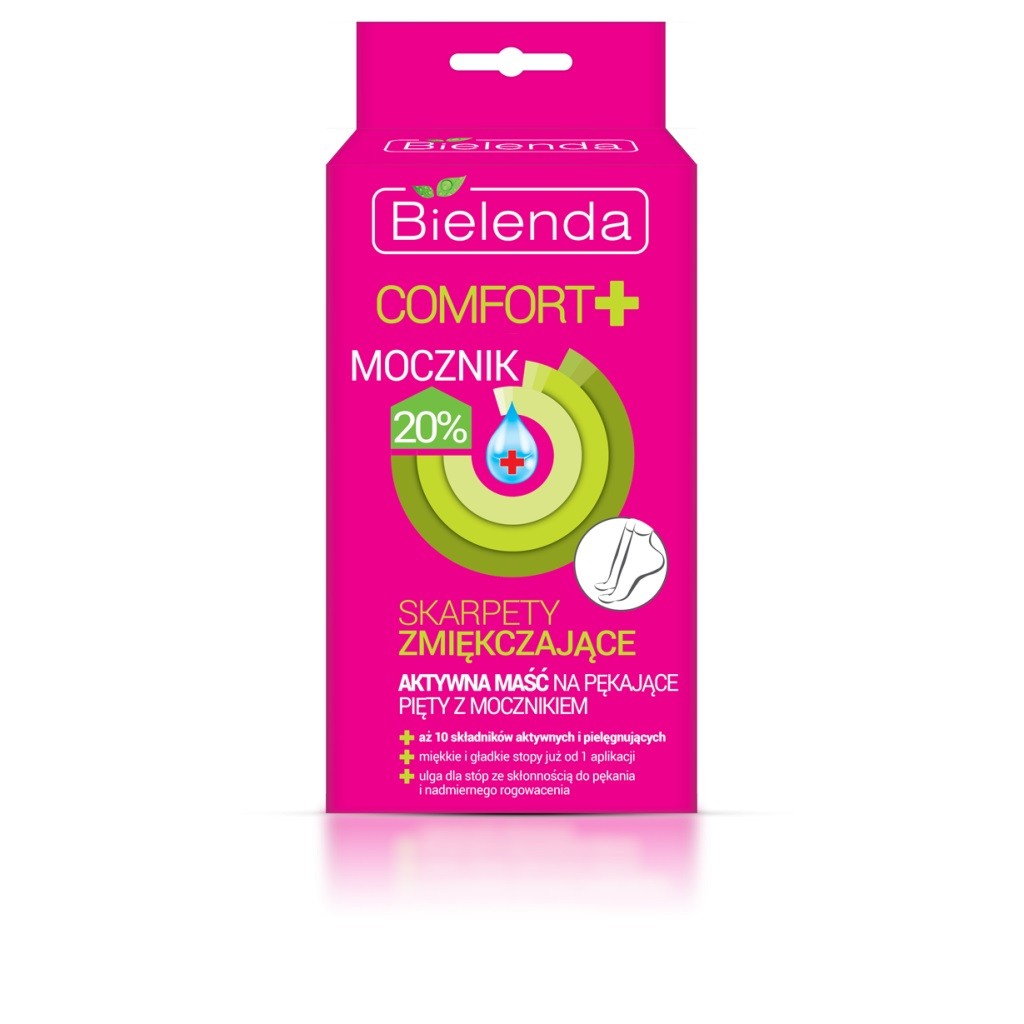 Bielenda Comfort + Active ointment for cracked heels with urea - softening socks 1 pack. | Vaistine1.lt | WestPharmacy.eu