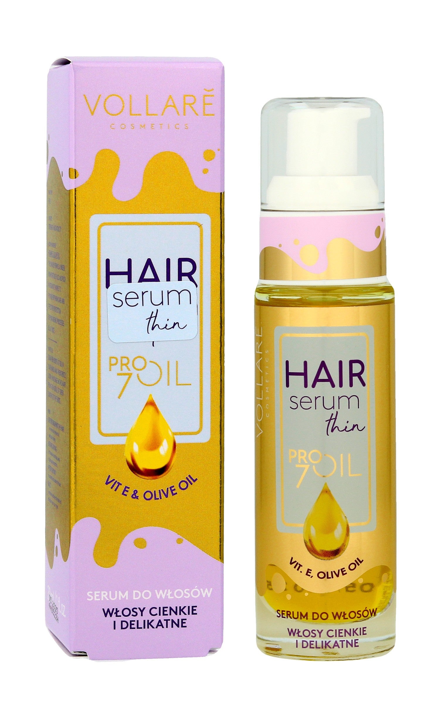 Vollare Pro Oils Extra Volume Serum for fine and delicate hair Vitamins E, A, and D 30ml | Vaistine1.lt | WestPharmacy.eu