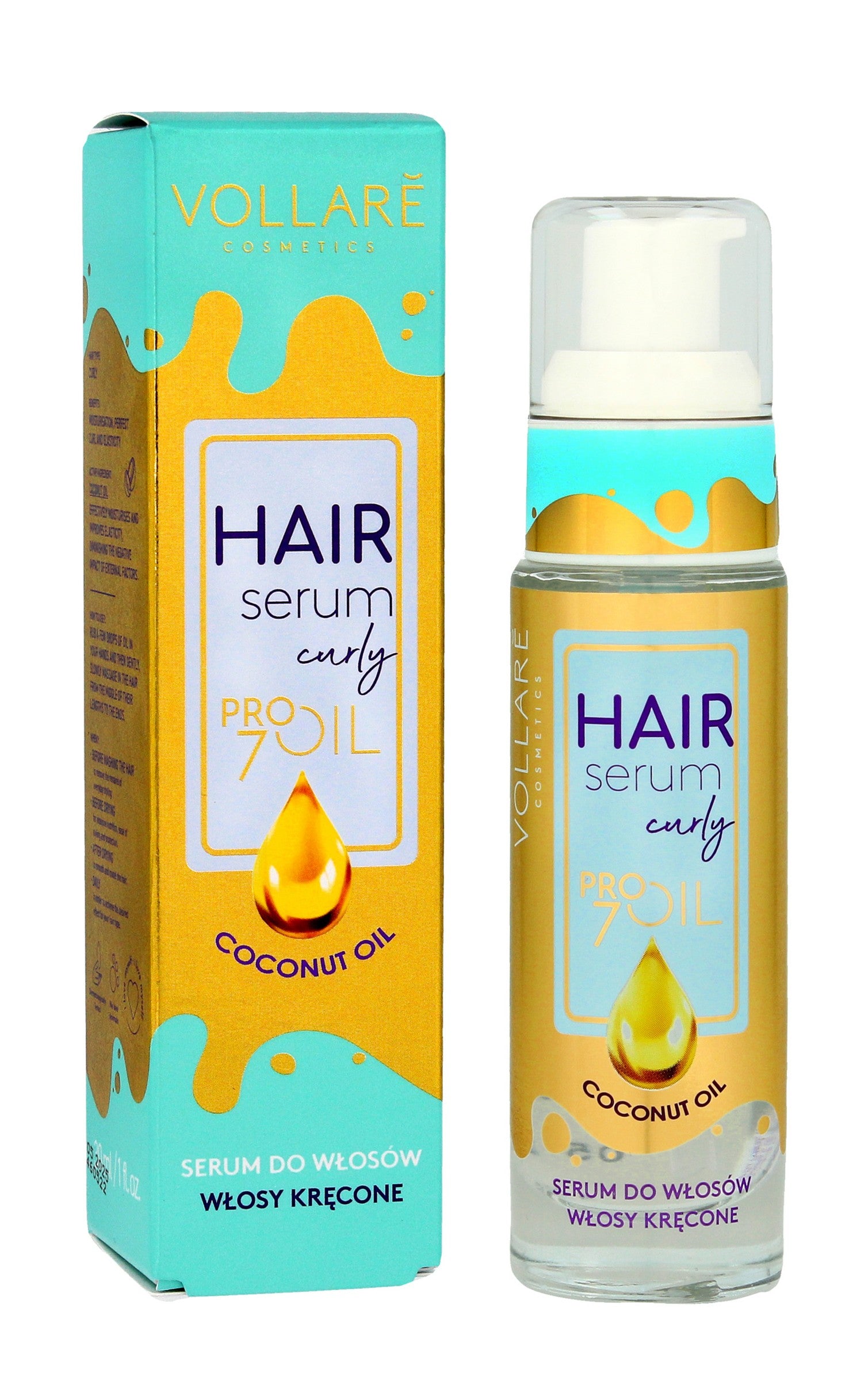 Vollare Pro Oils Perfect Curls Serum for curly hair Coconut Oil 30ml | Vaistine1.lt | WestPharmacy.eu