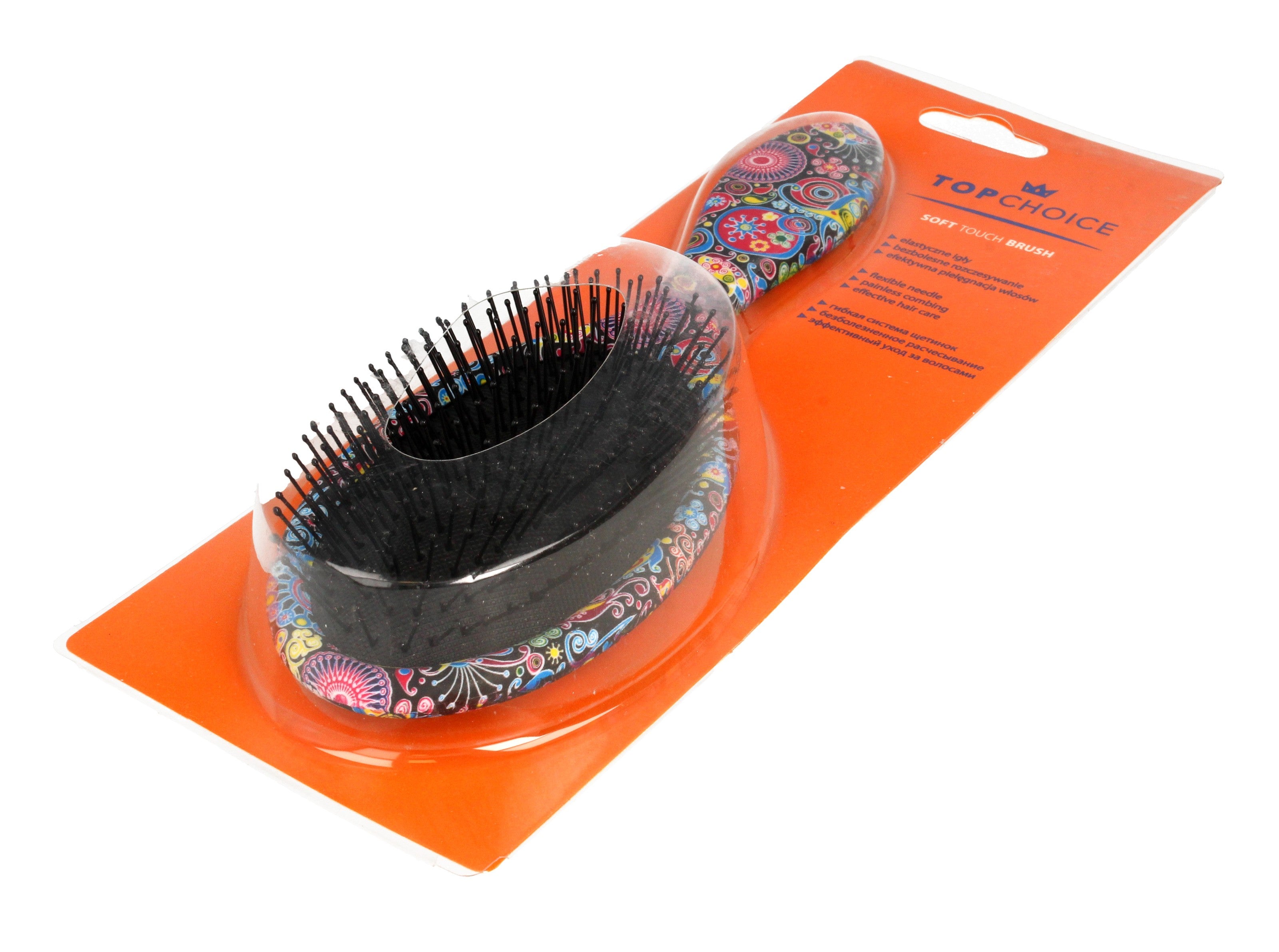 Top Choice Soft Touch Pattern hairbrush (63961) 1 pc | Vaistine1.lt | WestPharmacy.eu