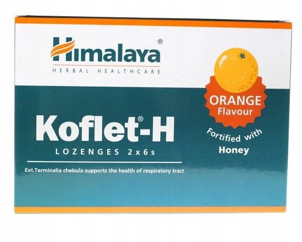 Koflet-H, Orange - 12 lozenges - Himalaya | Vaistine1.lt | WestPharmacy.eu
