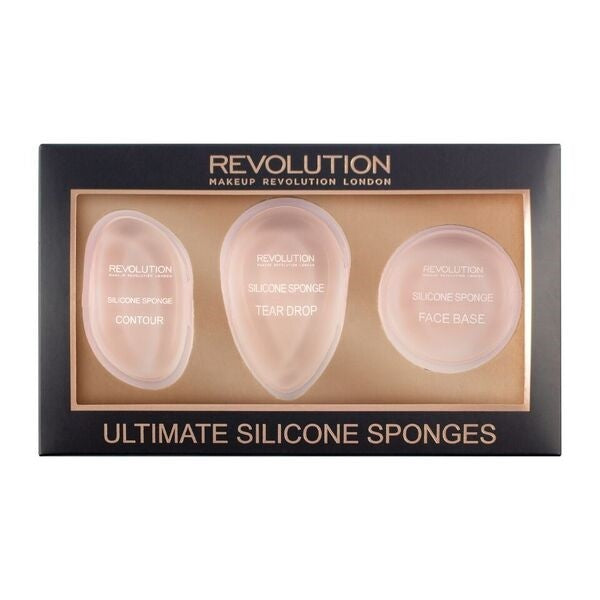 Makeup Revolution Applicators Silicone Sponges-Set Ultimate Silicone Sponges Set 1op.-3pcs. | Vaistine1.lt | WestPharmacy.eu