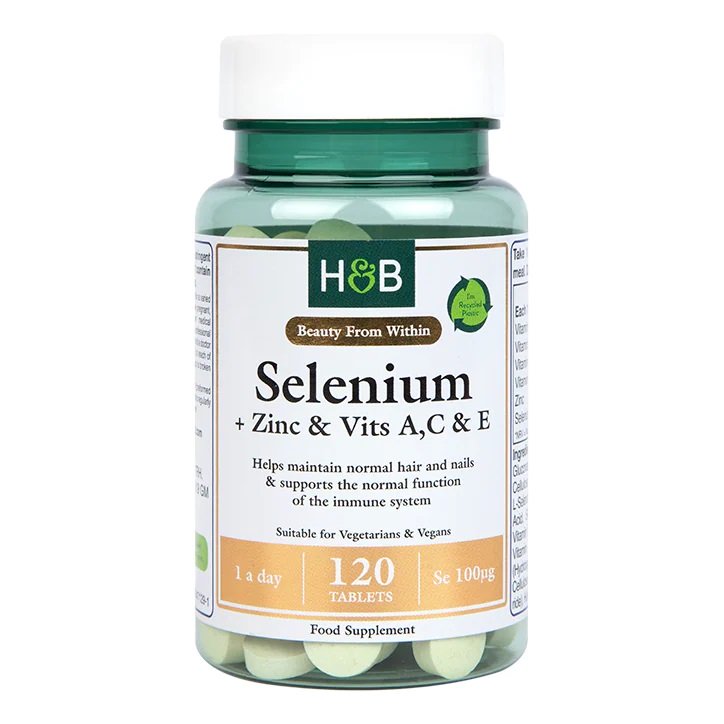 Selenium + Zinc & Vits A,C & E, 100mcg - 120 tabs - Holland & Barrett | Vaistine1.lt | WestPharmacy.eu