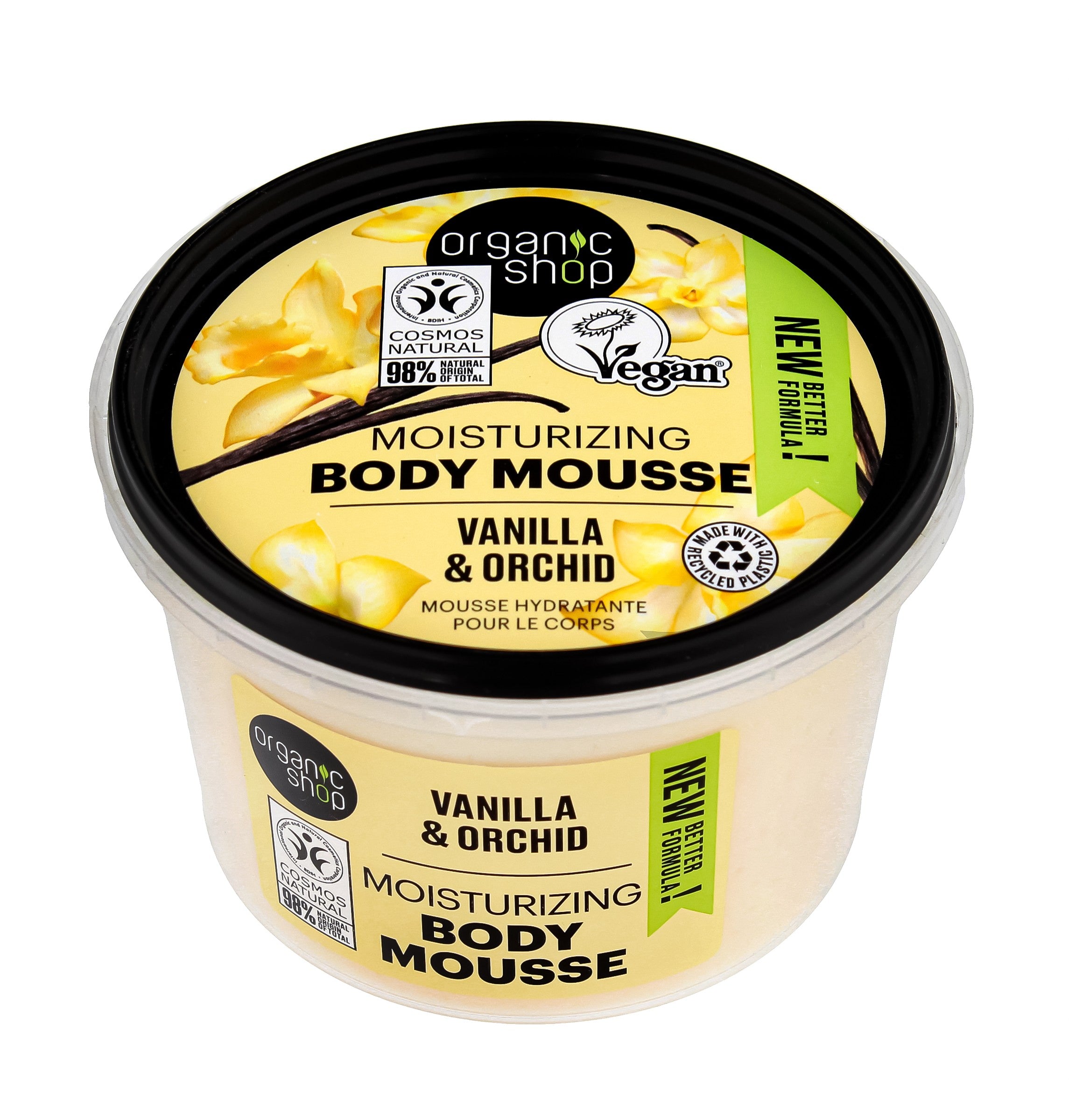 Organic Shop Bourbon Vanilla & Orchid body mousse 250ml | Vaistine1.lt | WestPharmacy.eu