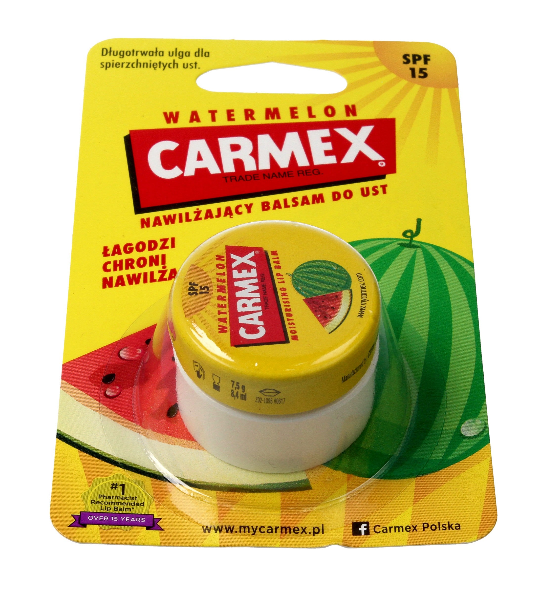 Carmex Moisturizing Lip Balm Watermelon 7.5g | Vaistine1.lt | WestPharmacy.eu